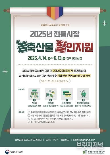 전통시장 할인 지원사업 포스터