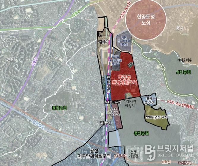후암동 특별계획구역 위치도