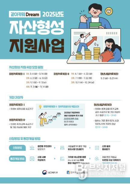 자산형성지원사업 홍보 포스터