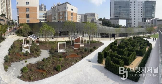 새롭게 조성된 금나래중앙공원 전경