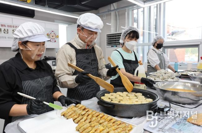 김찬진 동구청장, 추석맞아 ‘이심전심 온기나눔’봉사 활동