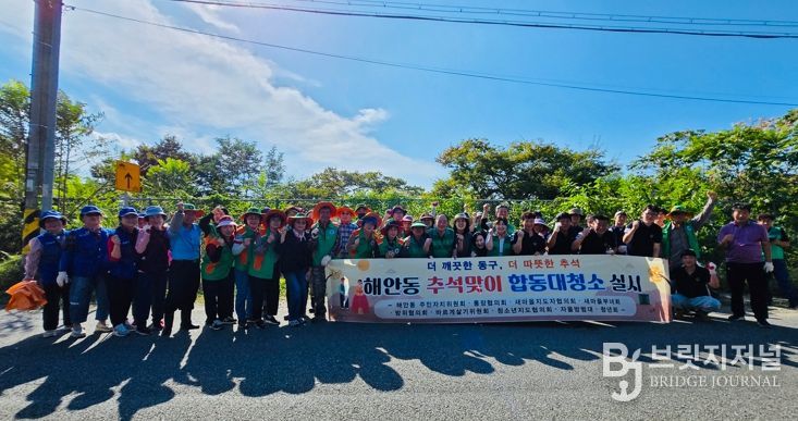 대구 동구 해안동, 합동 대청소 실시