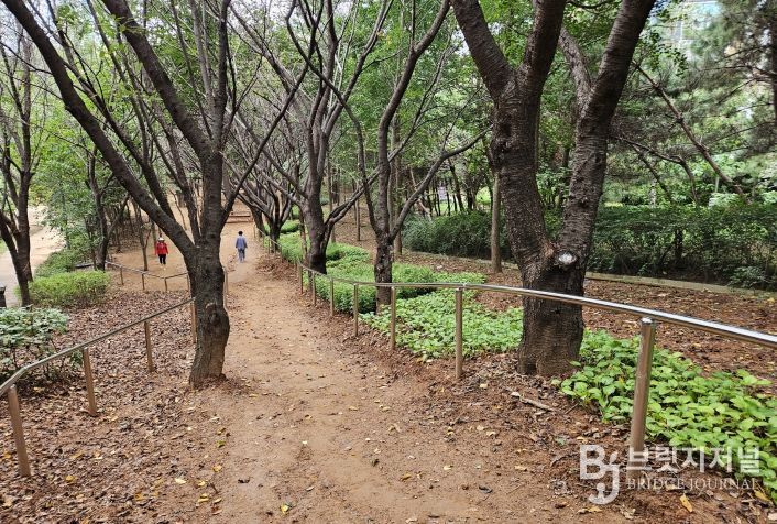남동구, 전재울근린공원 맨발산책로 정비