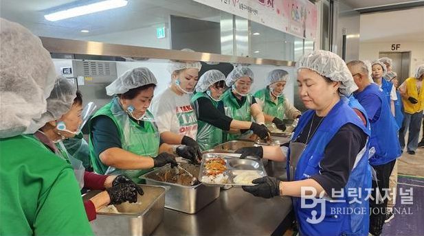 남동구 자원봉사센터, 참 좋은 사랑의 밥차 무료급식 봉사