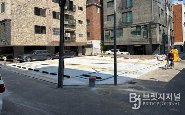자투리땅 주차장 공사 후(당산동4가 32-45)