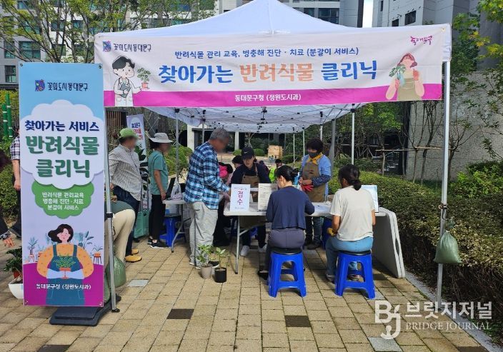 동대문구 찾아가는 반려식물 클리닉 운영 모습