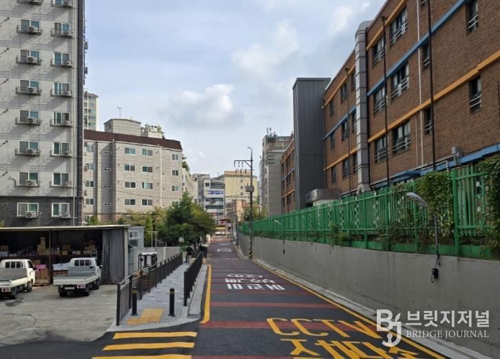 도로 개설공사 후