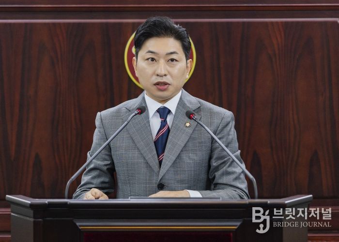 김종복 의원 5분 발언 모습