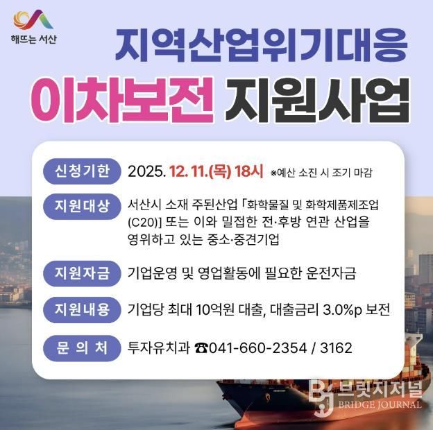 지역산업위기대응 이차보전 지원사업 홍보물