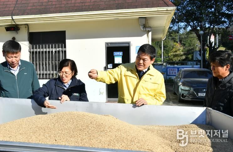 정철원 담양군수, 공공비축미 산물벼 수매현장 방문