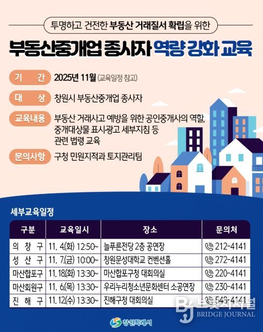 창원특례시, 부동산 거래사고 예방 교육 실시