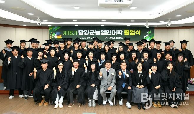 담양군, 제18기 농업인대학 졸업식
