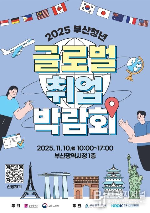 2025 부산청년 글로벌취업박람회 포스터