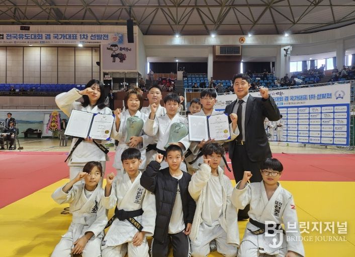 대전천동초 유도부, 순천 전국유도대회서 맹활약