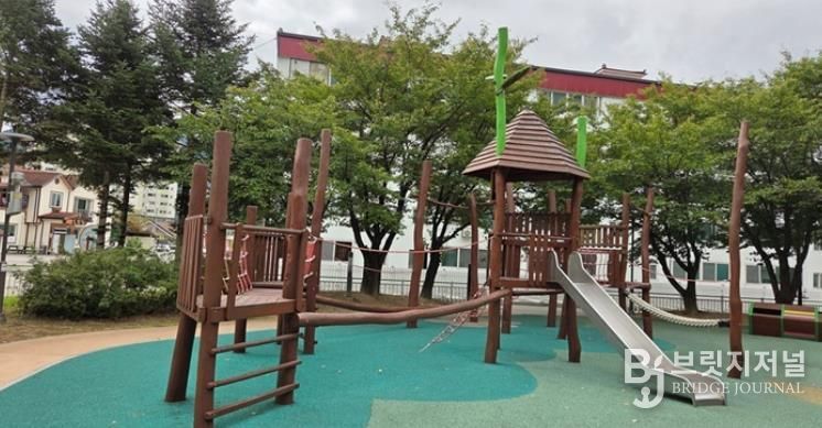 평창군, 평창읍 내 어린이공원 주변 환경 정리 보수공사 완료