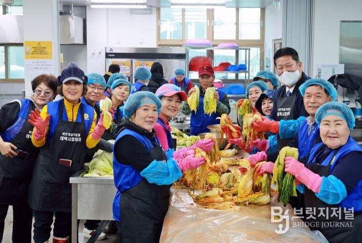 바르게살기운동 태백시협의회, 취약계층 위한 김치 나눔 봉사