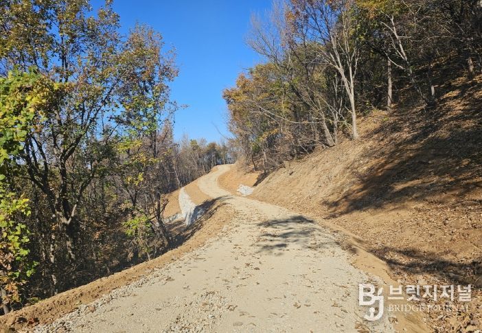 익산시, 당제산 간선임도 0.8㎞ 개설…산림기능 강화