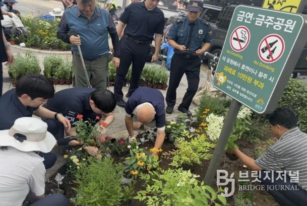 정원처방사업, 원예 프로그램 진행 모습