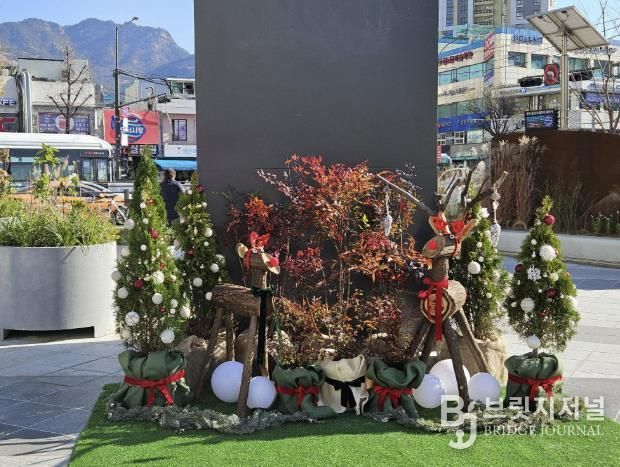 GTX연신849광장 겨울 정원 조성 모습