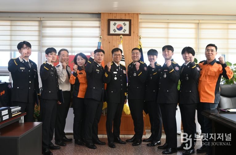 해남소방서, 소방공무원 승진자 임용장 수여식 가져