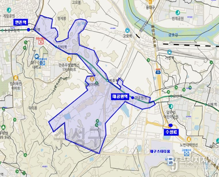 흐린 물 출수 예상지역 위치도