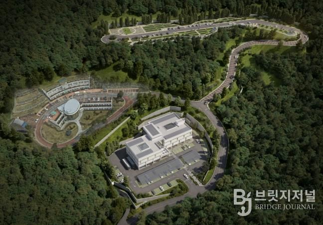 아산시 공설장사시설 조감도(봉안당·자연장지)