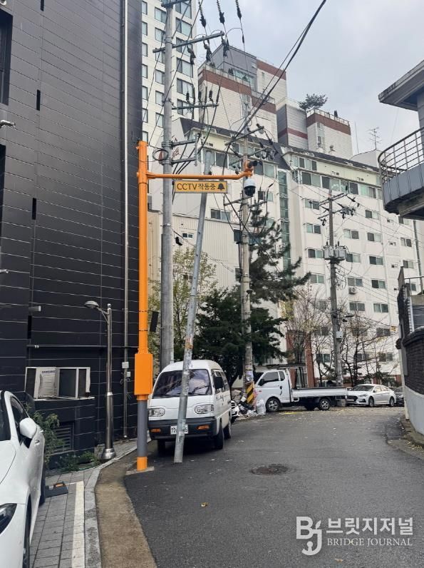 새로 설치된 공공 CCTV 모습