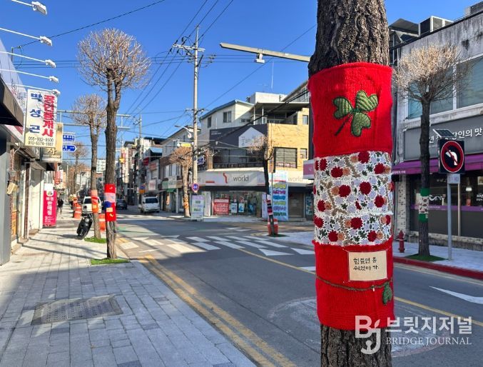 합천군, 가로수길에 스며든 연말 감성