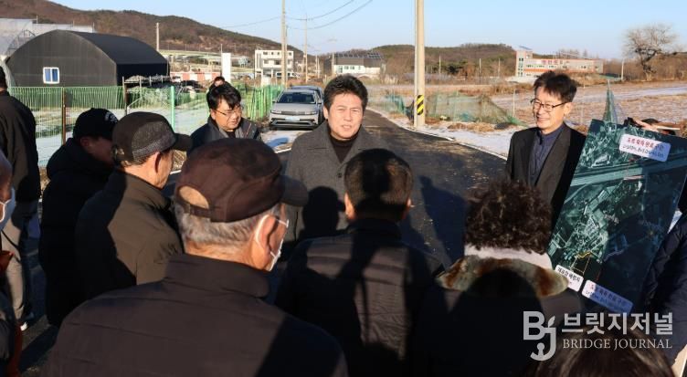 운북동 벌판마을 도로환경개선사업 준공 현장방문