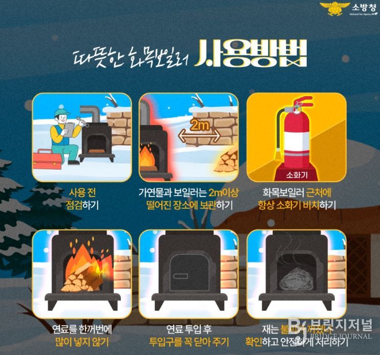 겨울철 화목보일러 사용 안전수칙 홍보