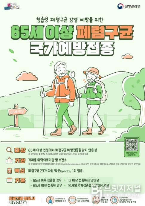 안성시, 65세 이상 어르신 폐렴구균 무료 접종 실시