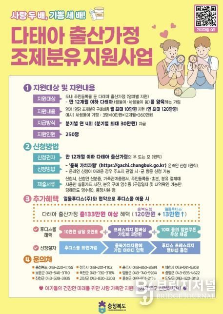 출산가정 지원 사업 포스터