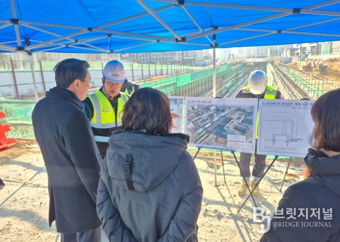 정약용공원 조성사업지를 방문한 김상수 부시장