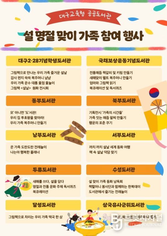 설 명절 맞이 가족참여 행사 운영