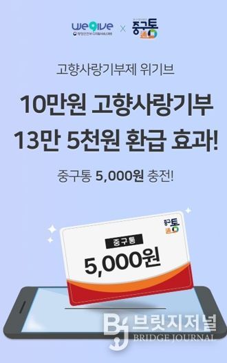 대전 중구, 부여군과 지역화폐 앱 연계 ‘고향사랑기부’ 상호 홍보 이벤트 진행