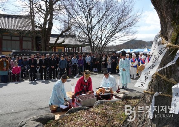 나주문화재단이 3일 나주읍성 사창거리 일원에서 ‘2026 나주읍성 사창거리 당산문화제’를 개최했다.