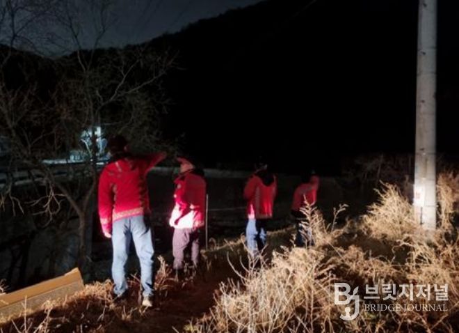 야간 순찰 사진