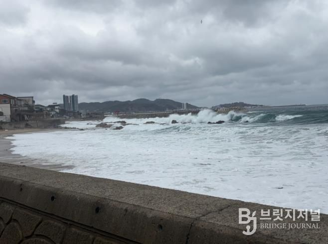 울진해경, 위험예보제'주의보'발령, 너울성 파도 주의