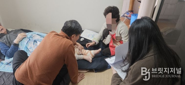 성주군 장기요양 재택의료사업, 첫 가정방문 진료 현장을 가다