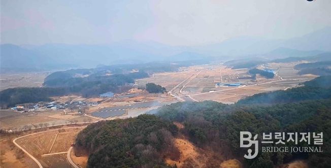 산불 현장(남원시 덕과면 용산리)