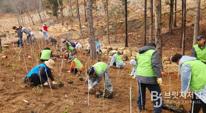 남해군, 식목일 맞아 자연휴양림 나무심기 행사