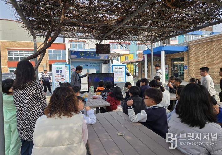 대전 중구, 차량형 자원순환 정거장 ‘중구모아’자원순환 현장교육 실시